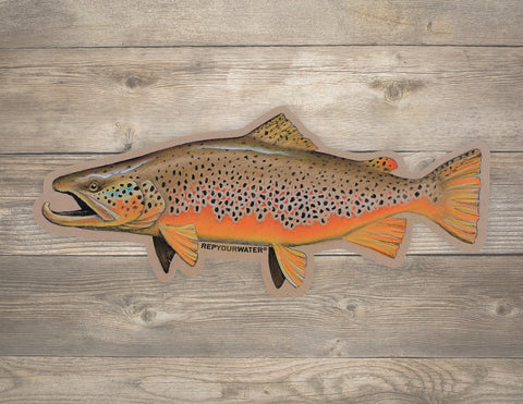 Big Dog Brown Artist's Reserve Sticker - The Trout Spot
