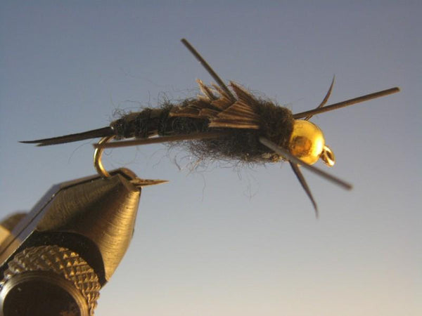 Beadhead Kaufmans Black Stonefly Rubber Legs - The Trout Spot