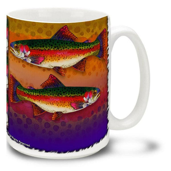 Rep Your Water - Enamel Camp Mug - Rainbow Trout Skin