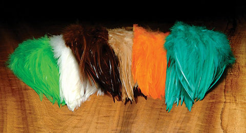 Hareline Dyed White Strung Saddle Hackle - The Trout Spot