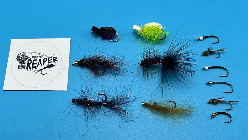 Trout Fly Assortment - Dry Fly Nymph Dropper Indie Tandem Fly