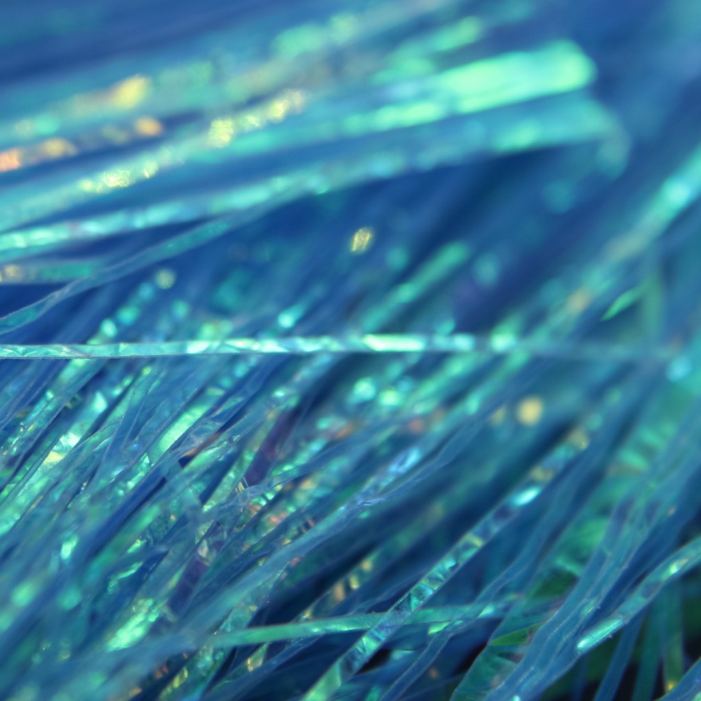 Iridescent Perdigon Strips Blue