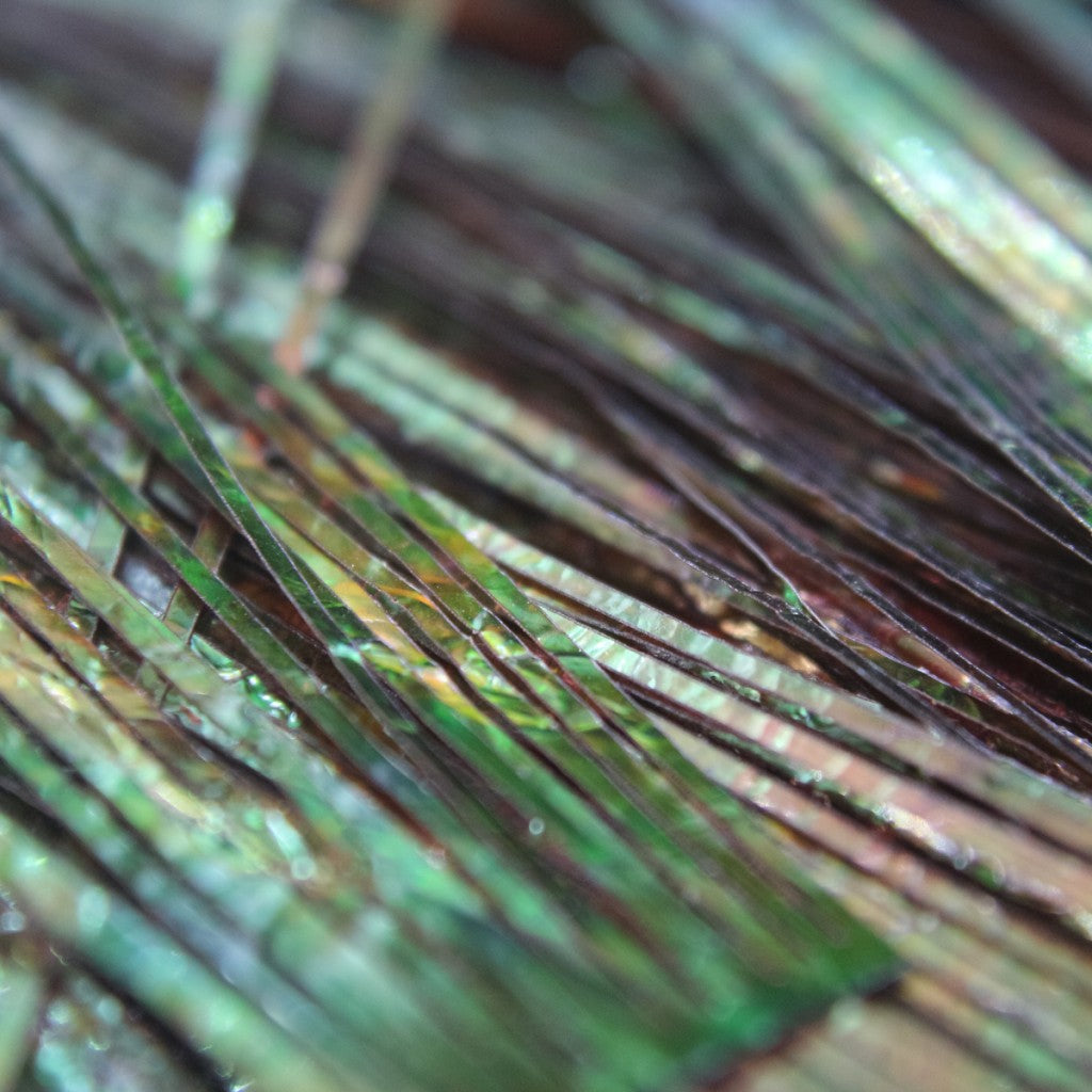 Iridescent Perdigon Strips Dark Brown