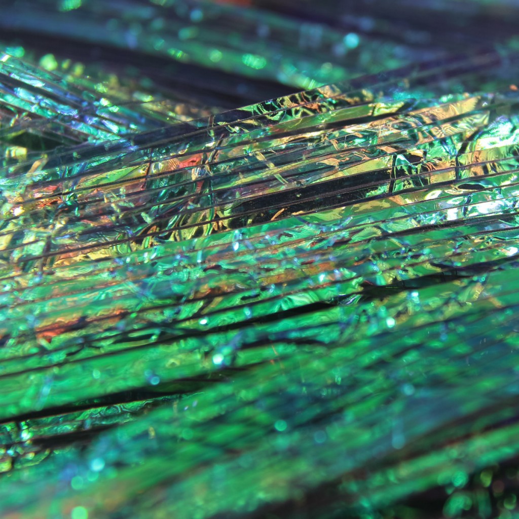 Iridescent Perdigon Strips Peacock