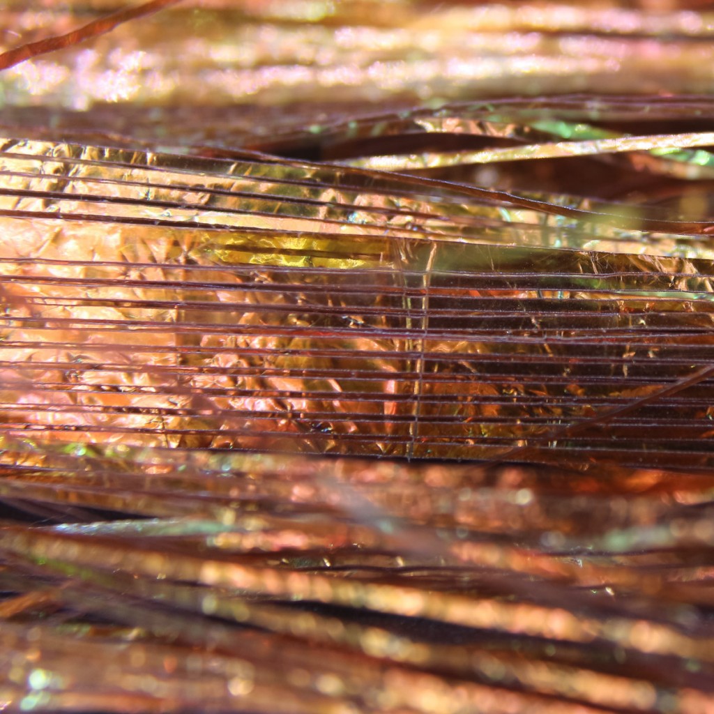 Iridescent Perdigon Strips Dark Copper