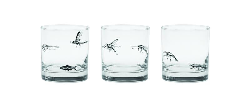 May Fly Life Cycle Old Fashioned Glass - The Trout Spot