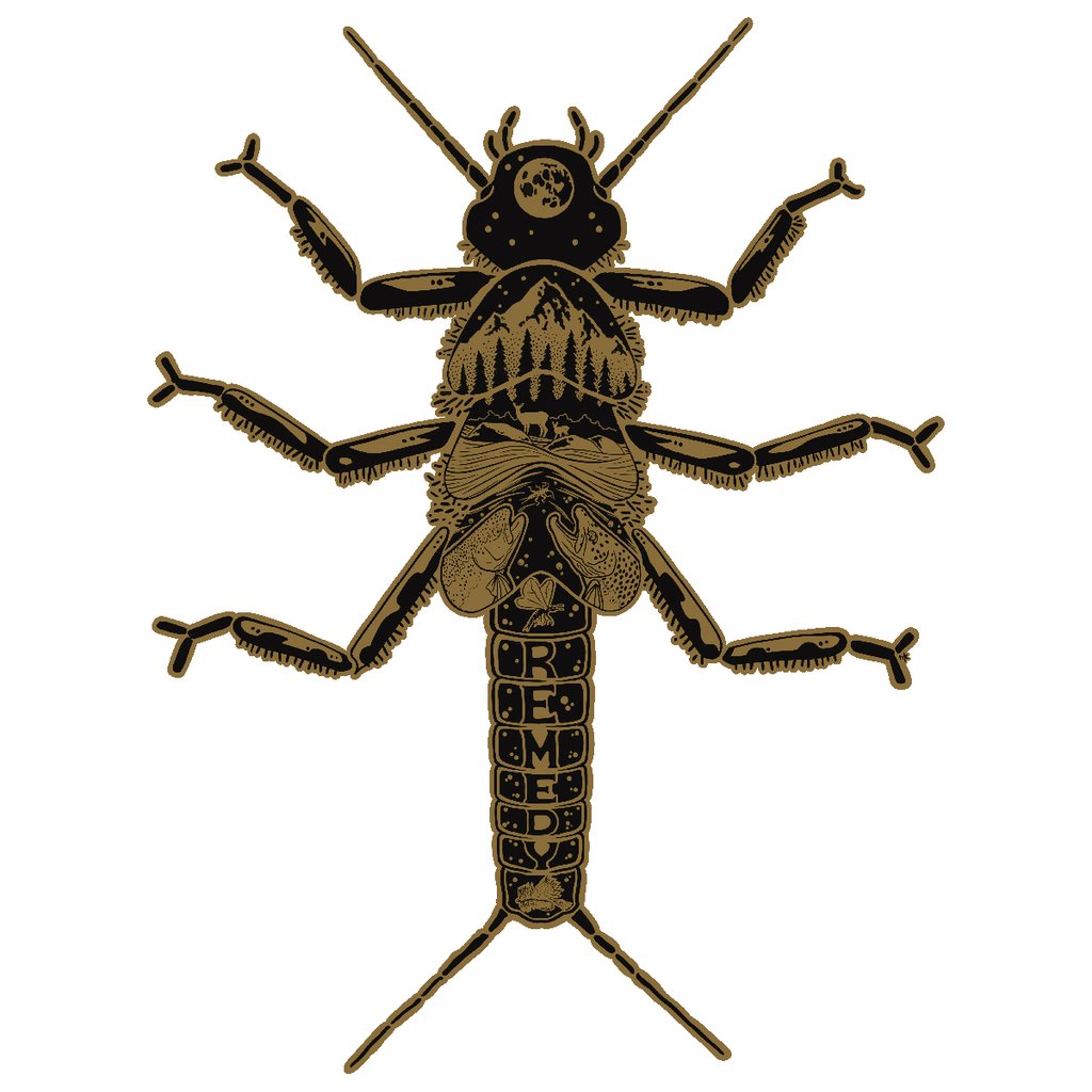 Golden Stonefly Decal - The Trout Spot