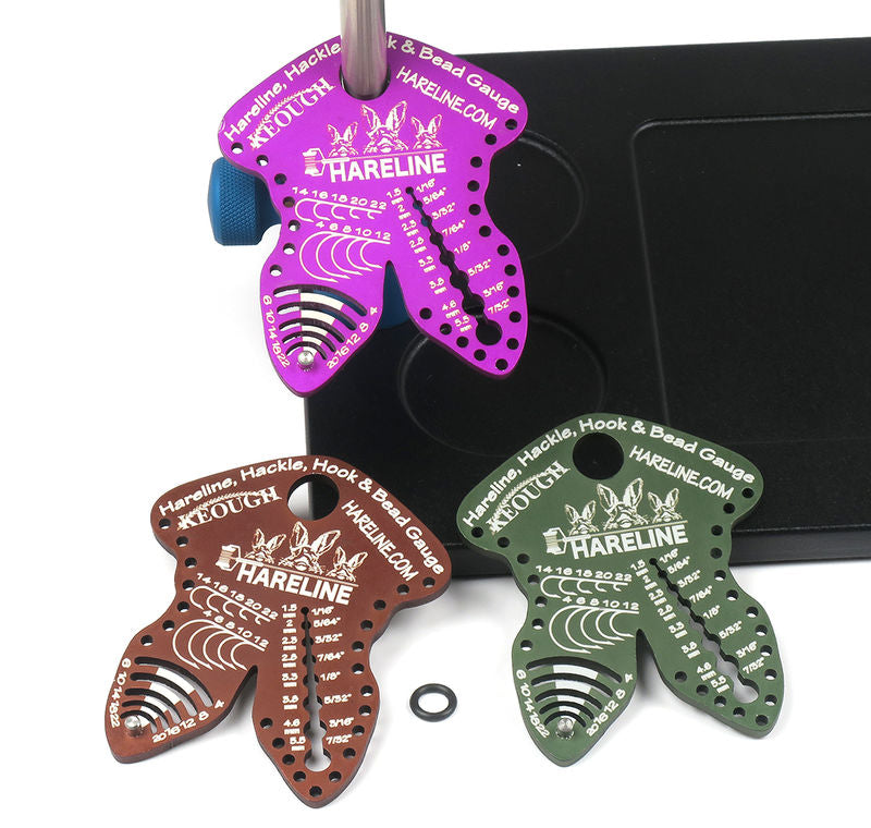 Hareline Hackle Hook and Bead Gauge - The Trout Spot