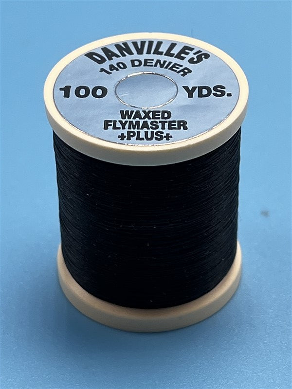 Danville 140 Denier Thread Waxed Black - The Trout Spot