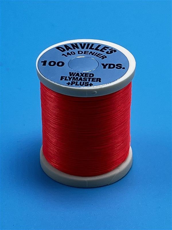 Danville 140 Denier Thread Waxed FL Fire Orange - The Trout Spot
