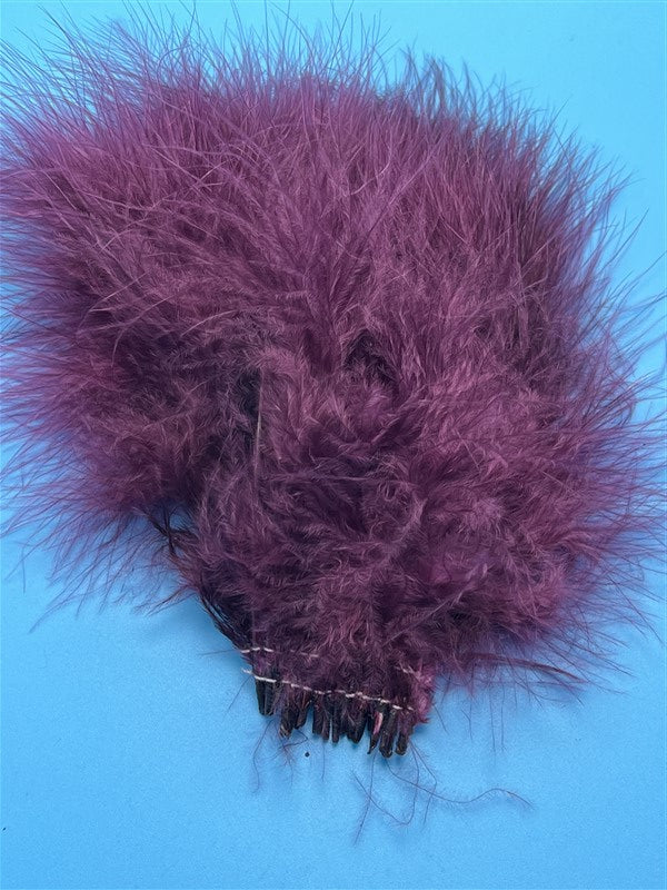 J. Fair Premium Marabou burgundy - The Trout Spot