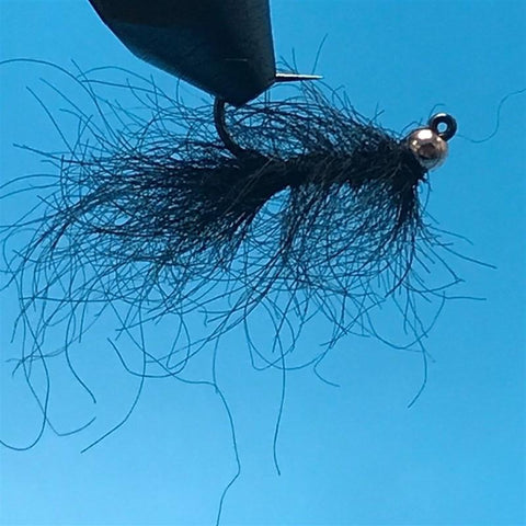 Rogers Reaper Tungsten Black Leech Jig Fly - The Trout Spot