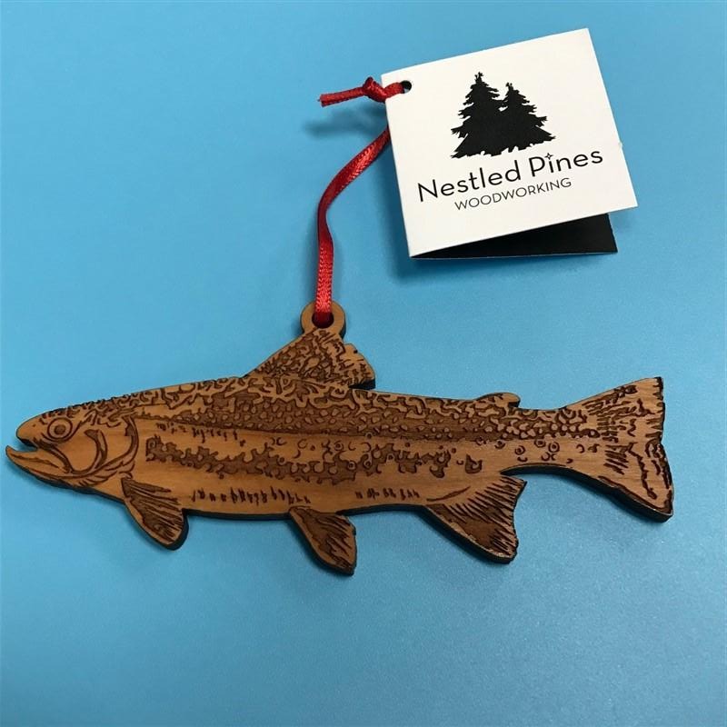 Trout Ornament Colorado Fisherman Ornament Trout, Fly Fishing Ornament  Layered Wood Unique Fisherman Gifts for Him 