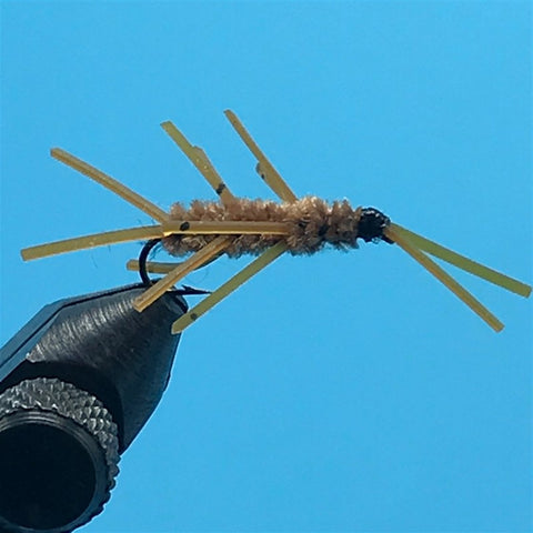 3 Pack Gold Bead Kaufmann's Brown Stone Fly with Rubber Legs - Stonefl