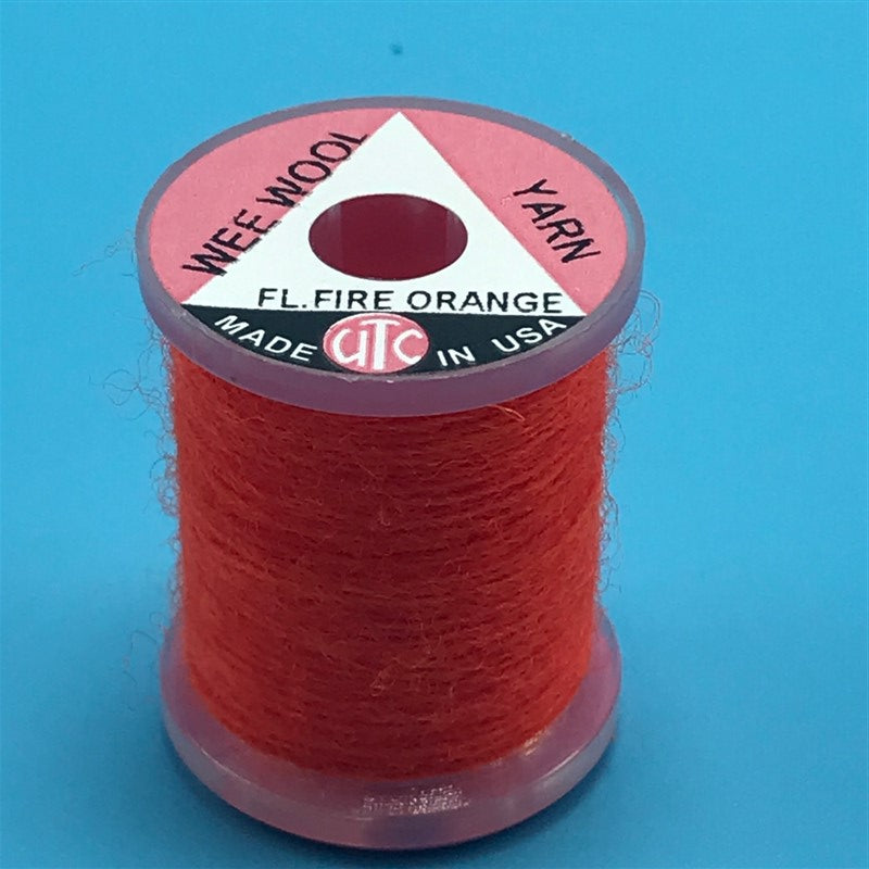 Wee Wool Yarn - FL Fire Orange - The Trout Spot