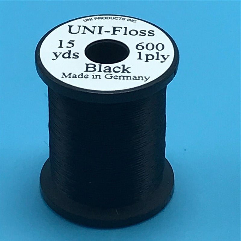 Uni Single Strand Super Floss Black - The Trout Spot
