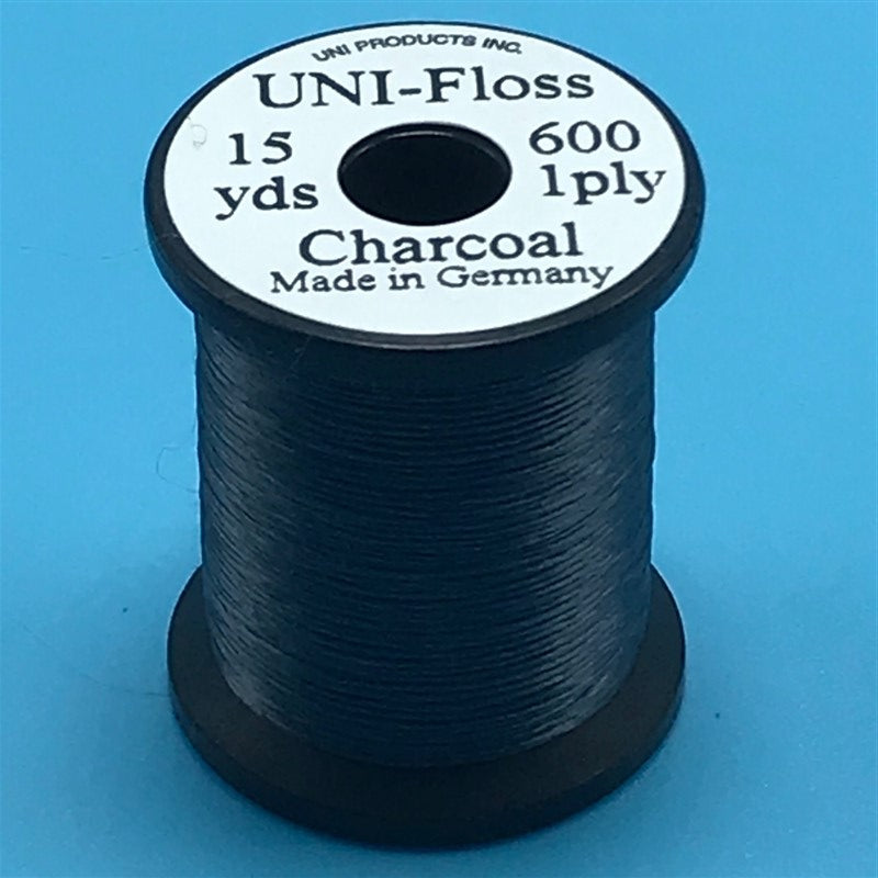 Uni Single Strand Super Floss Charcoal - The Trout Spot