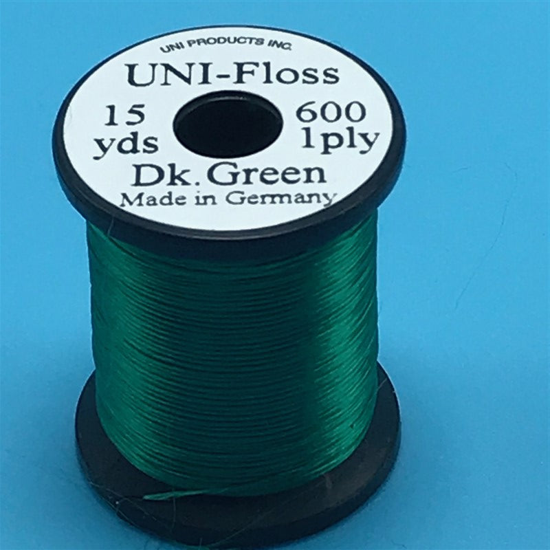 Uni Single Strand Super Floss Dark Green - The Trout Spot