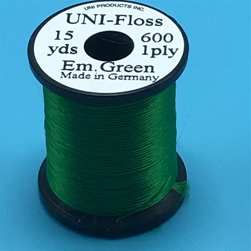 Uni Single Strand Super Floss  Emerald Green - The Trout Spot