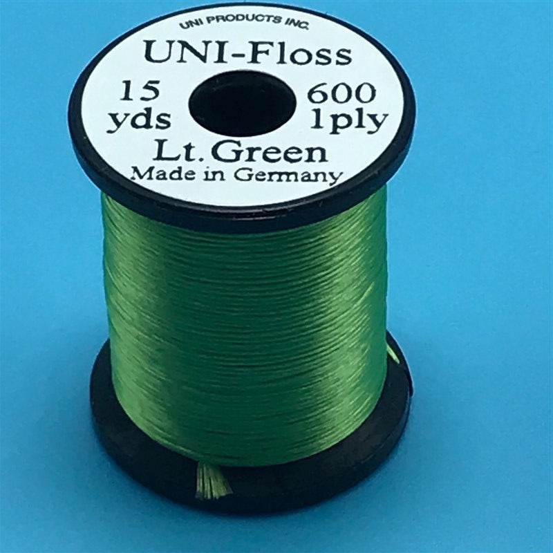 Uni Single Strand Super Floss Light Green  - The Trout Spot