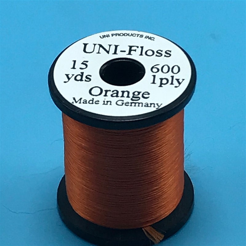 Uni Single Strand Super Floss  Orange - The Trout Spot