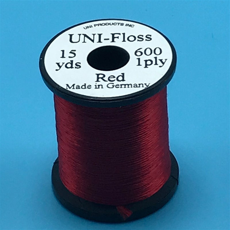 Uni Single Strand Super Floss  Red - The Trout Spot