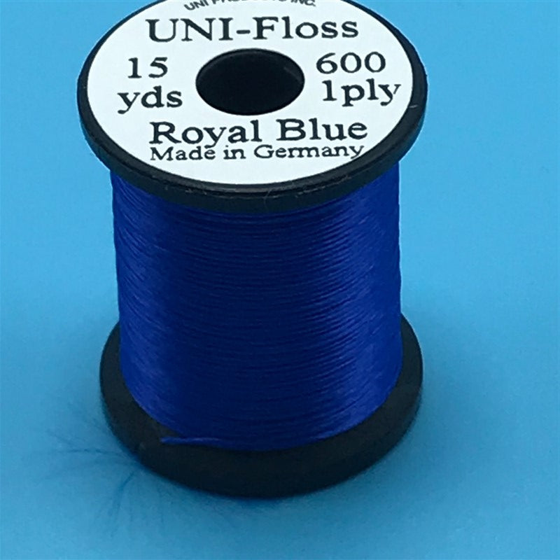 Uni Single Strand Super Floss  Royal Blue - The Trout Spot