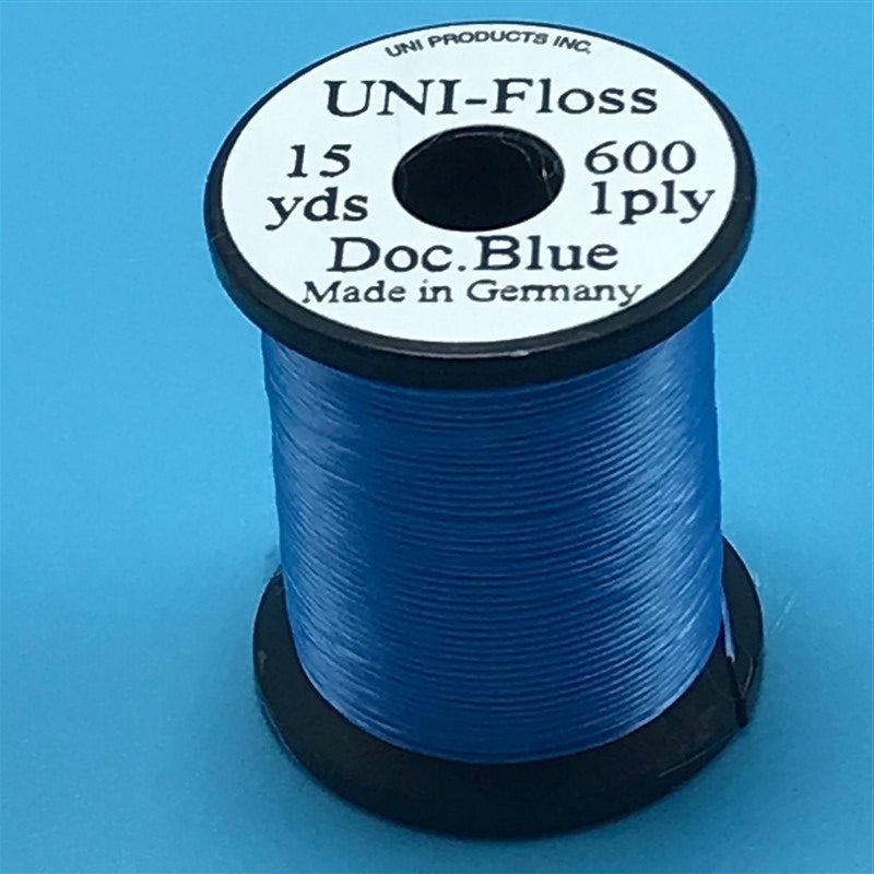 Uni Single Strand Super Floss  Silver doctor Blue - The Trout Spot