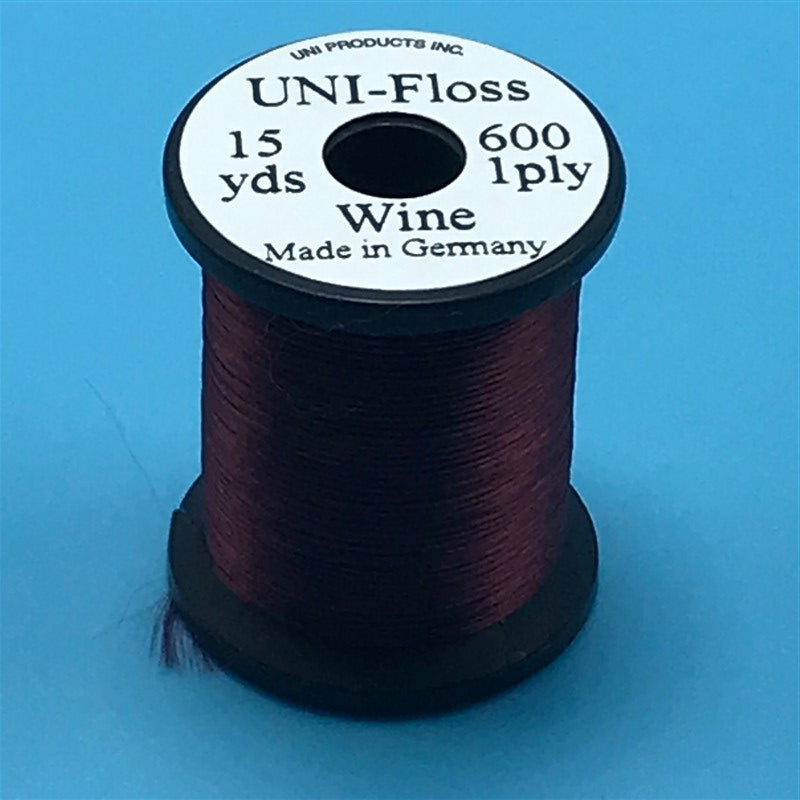 Uni Single Strand Super Floss  Wine - The Trout Spot