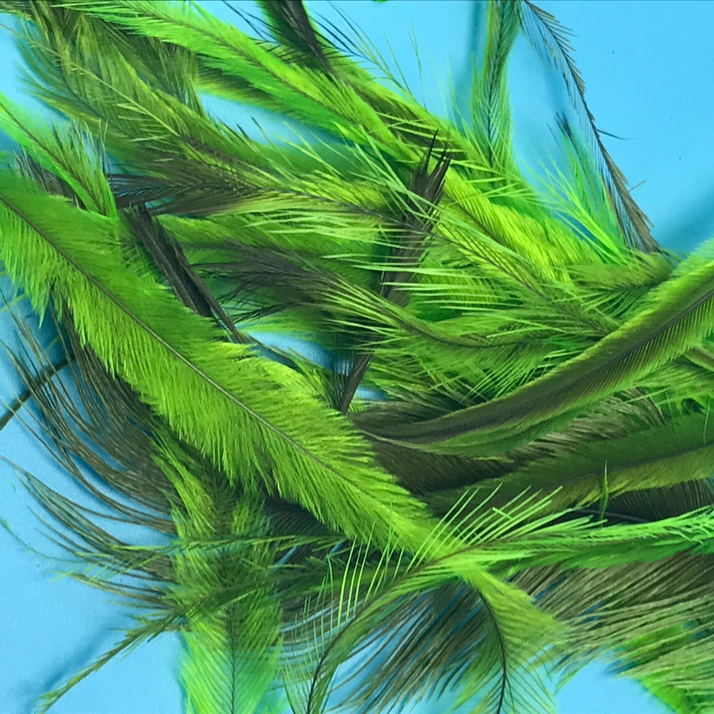 Emu Feathers UV Insect Green - The Trout Spot