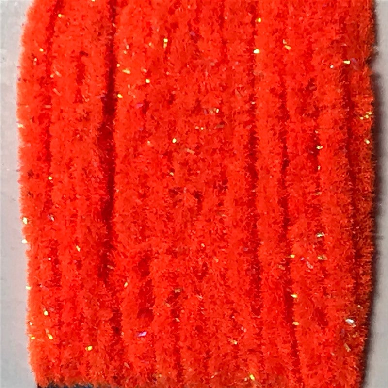 Wapsi Wooly Bugger Antron Chenille Flourescent Fire Orange - The Trout Spot