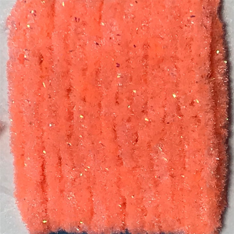 Wapsi Wooly Bugger Antron Chenille Flourescent Shrimp Pink - The Trout Spot