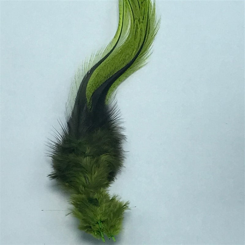 UV2 Coq de Leon Perdigon Fire Tail Feathers FL Chartreuse - The Trout Spot