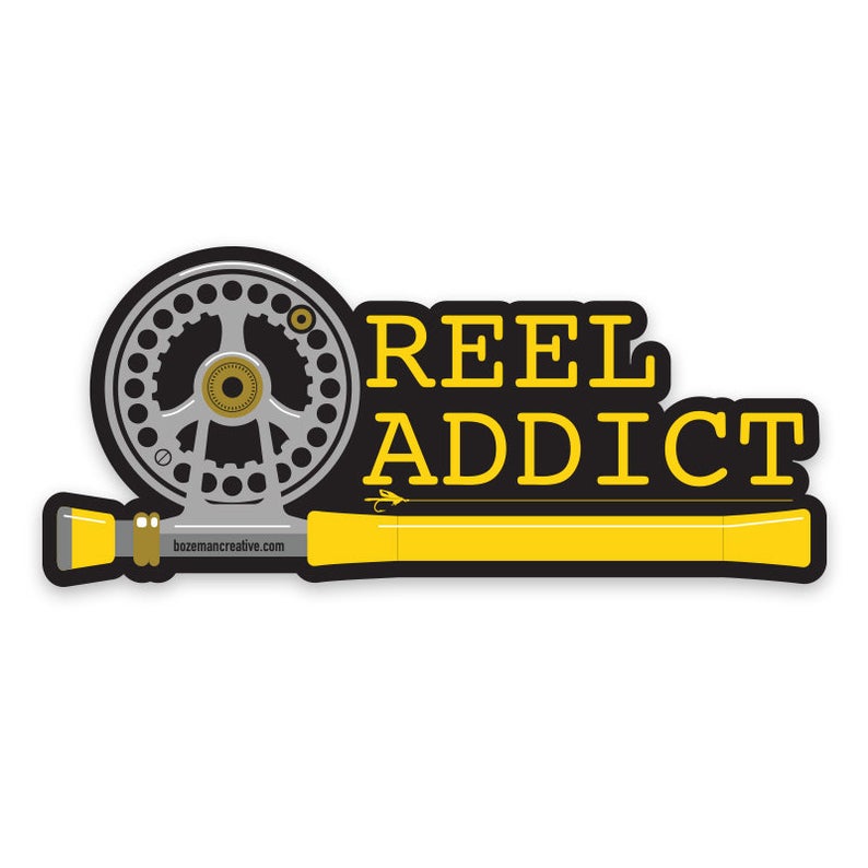Reel Addict Sticker - The Trout Spot