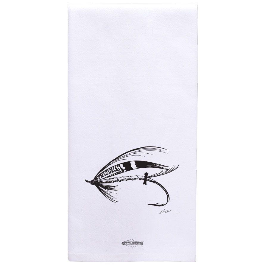 Salmon Fly Kitchen Towel - The Trout Spot