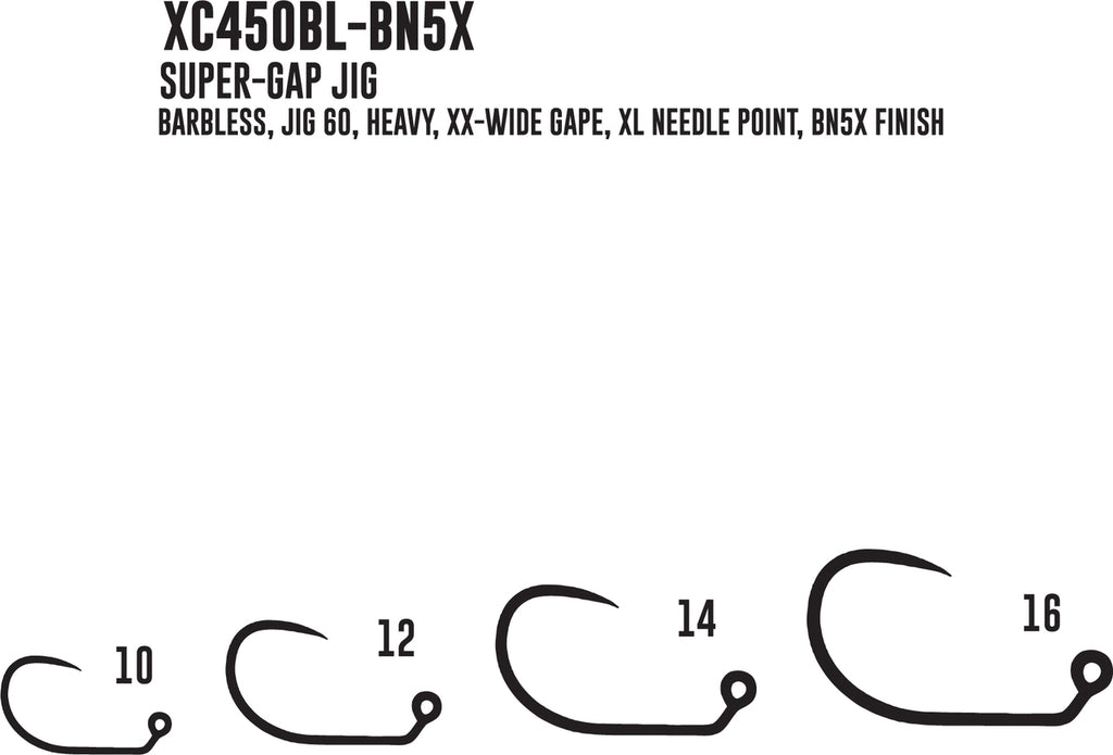 Umpqua XC450 Barbless Super-Gap Jig Hook