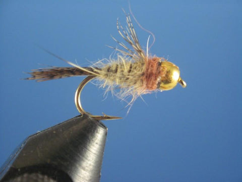 1 DOZEN CLEAR BROWN CADDIS NYMPHS FOR FLY FISHING (CAD-NYM 1)