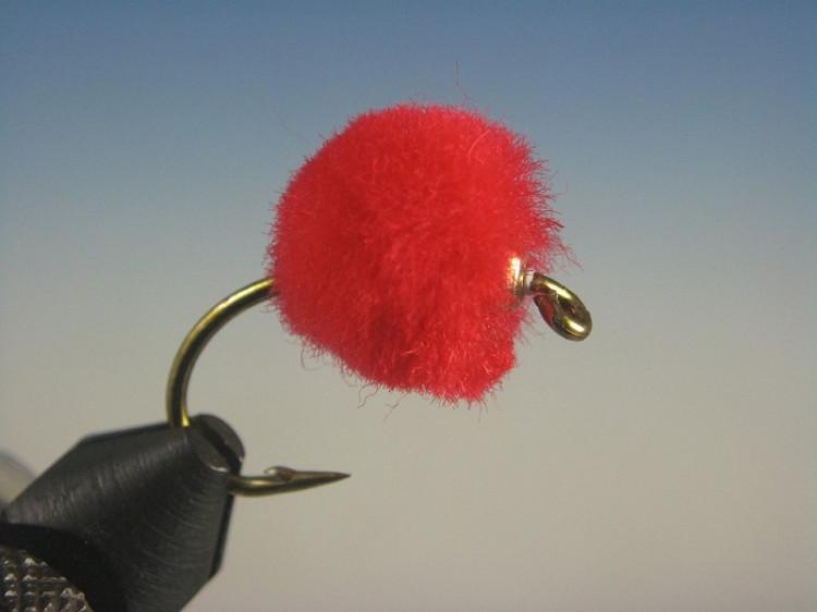 Beadhead Glo Bug Blood Red - The Trout Spot