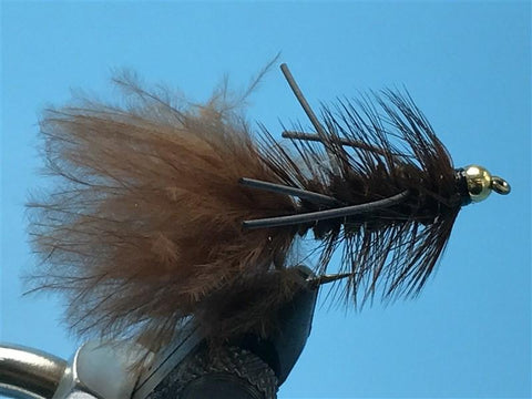 Beadhead Wooly Bugger Rubberlegs Brown - The Trout Spot