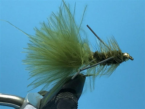 Beadhead Wooly Bugger Rubberlegs Olive - The Trout Spot