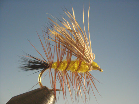 Bucktail Caddis Yellow - The Trout Spot