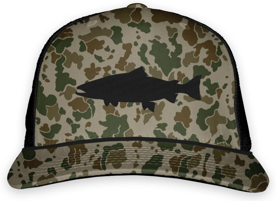 Rep Your Water Camo Trout Retro Eco Twill 5-Panel Hat