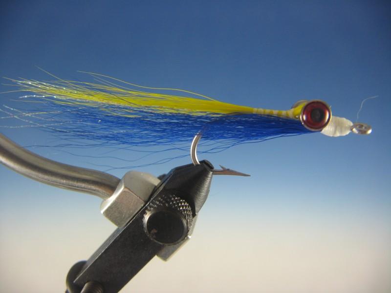 Clouser Minnow Blue and Chartreuse - The Trout Spot