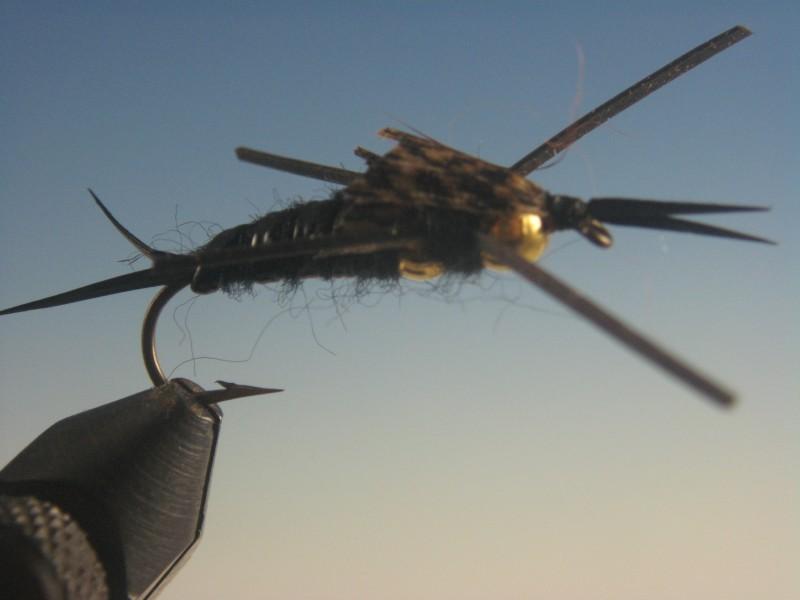Double Bead Kaufman Stone Fly Black Rubber Legs - The Trout Spot