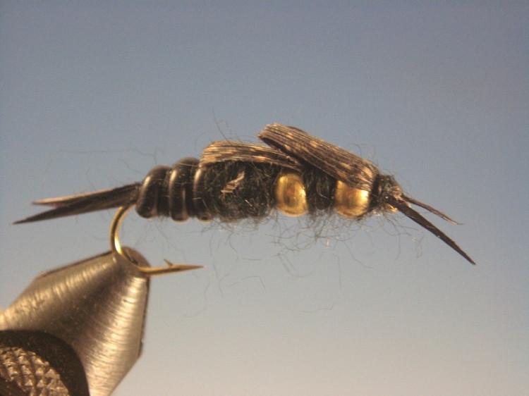Double Beadhead Kaufmann Black Stonefly - The Trout Spot