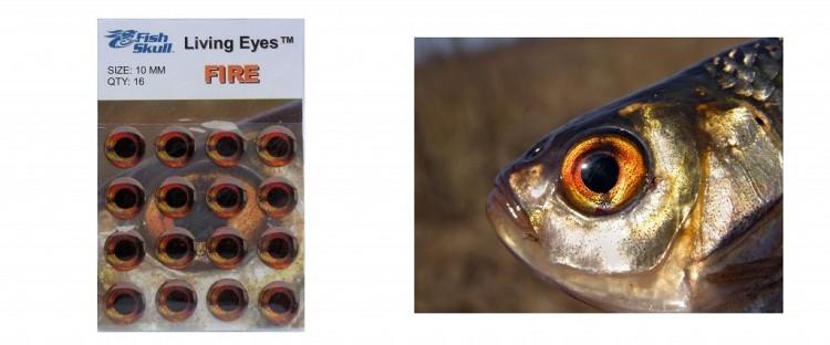 Fish Skull Living Eyes 5 mm / Fire