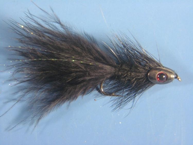 Fish-Skull Super Bugger Black - The Trout Spot