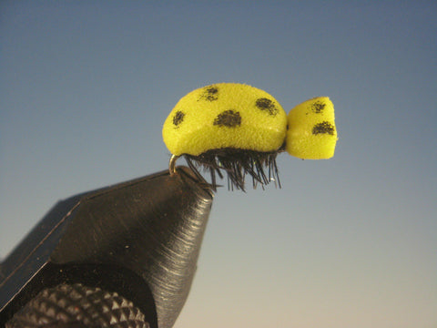 Foam Lady Bug Yellow - The Trout Spot