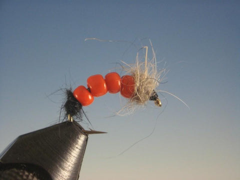 Glass Bead Orange Nymph - The Trout Spot