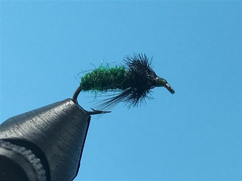 Green Caddis Rock Worm - The Trout Spot